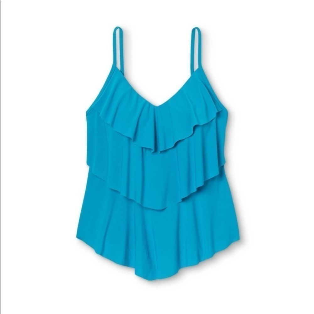 Aqua green tankini top new - Picture 1 of 6